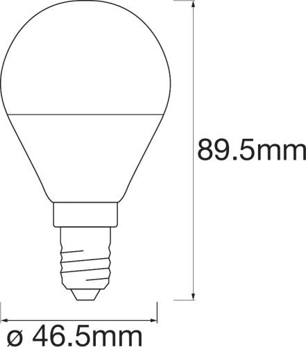 4.9W, 470lm Smart+ WiFi Mini Bulb RGBW, P40, E14 smart standard bulb LEDVANCE