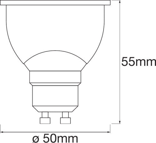 4.9W, 350lm Smart+ WiFi Spot RGBW, 45° GU10, PAR16 smart target lamp LEDVANCE