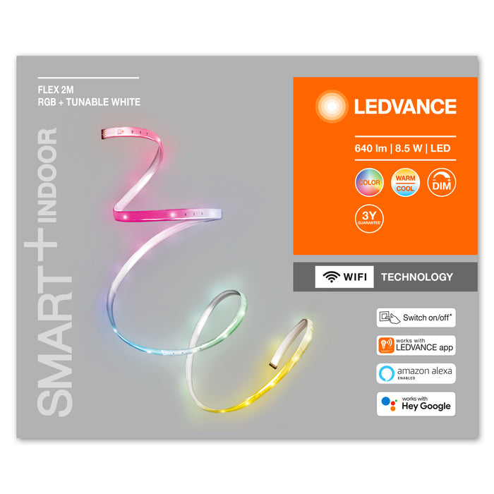 8,5W, 550lm, 2700-6500K Smart+ Wifi DIM RGBTW Flex 2m LED nauha LEDVANCE