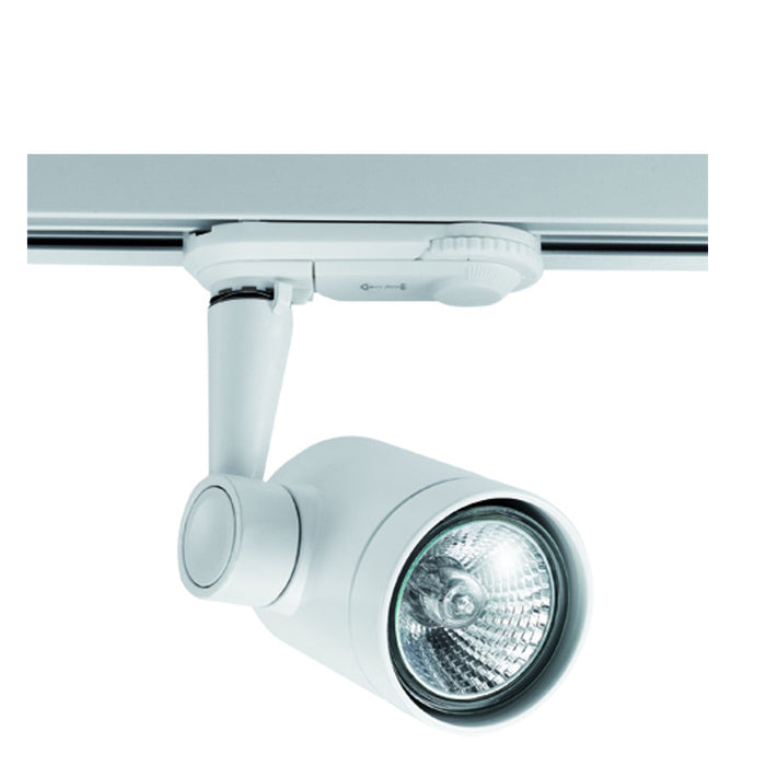 Beacon GU10, ES50 IP20 Spotlight body for 1-phase rail Sylvania