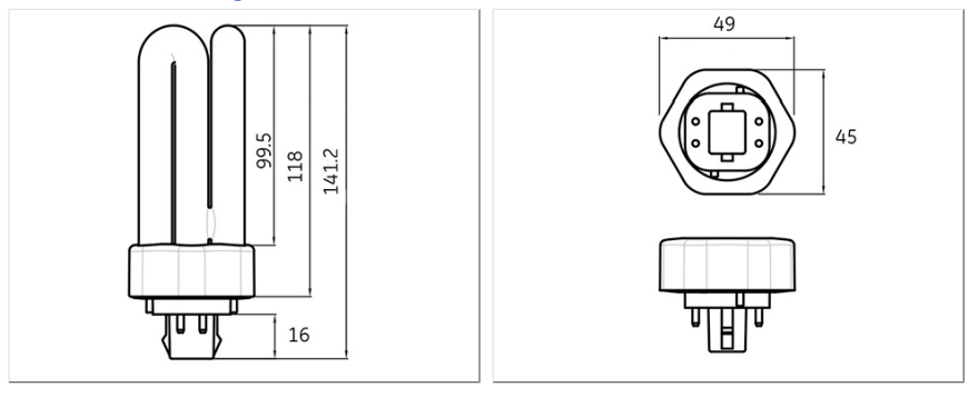 32W, 2400lm, Biax T/E LongLast, GX24q-3 4P, 3500K, Socket lamp Tungsram