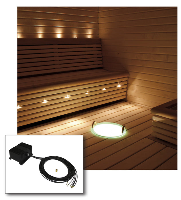 2.1W, 136lm, VPL25-E161, LED Sauna lighting set 16-fiber Cariitti